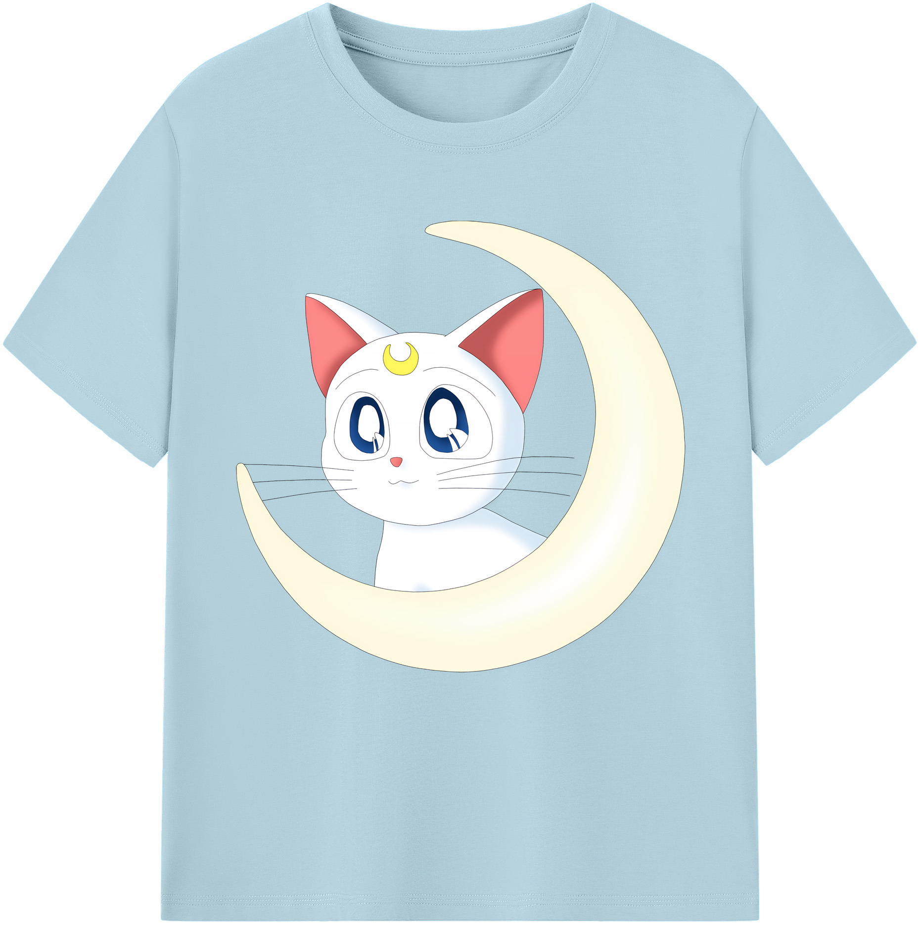 （画像用） 美少女戦士セーラームーン Sailor Moon 綿100％半袖Tシャツ（フロントプリント）